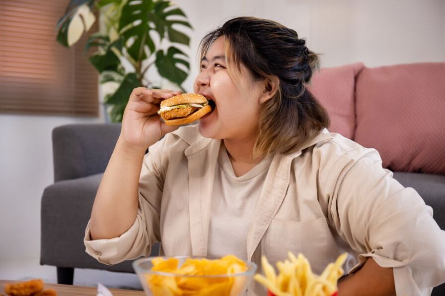 junk food leads to overweight